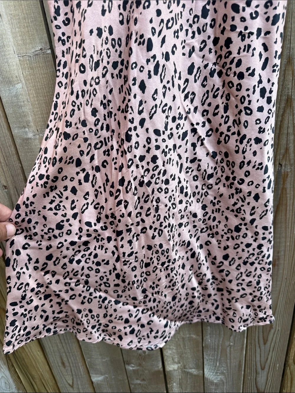 Reformation silk Blush Pink Leopard Slip Dress - Picture 4 of 7